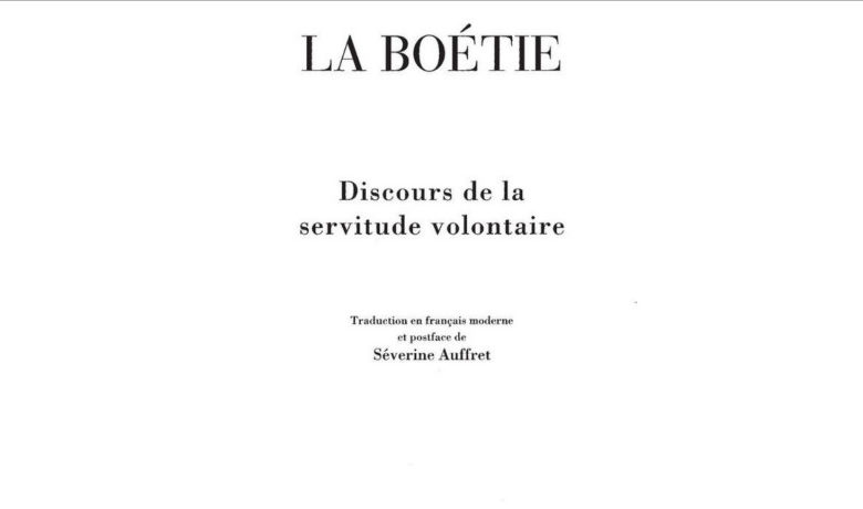 Discours de la servitude volontaire